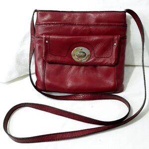 Etienne Aigner Leather Crossbody Red Bag